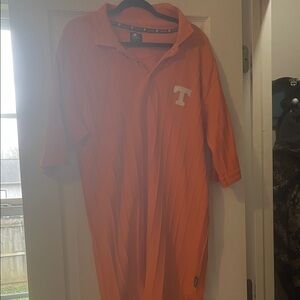 Vintage tennessee vols STARTER Orange Polo Shirt with White Logo